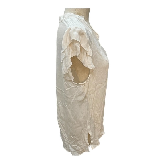 Reiss Bella crinkle flutter top 10 - Picture 3 of 7